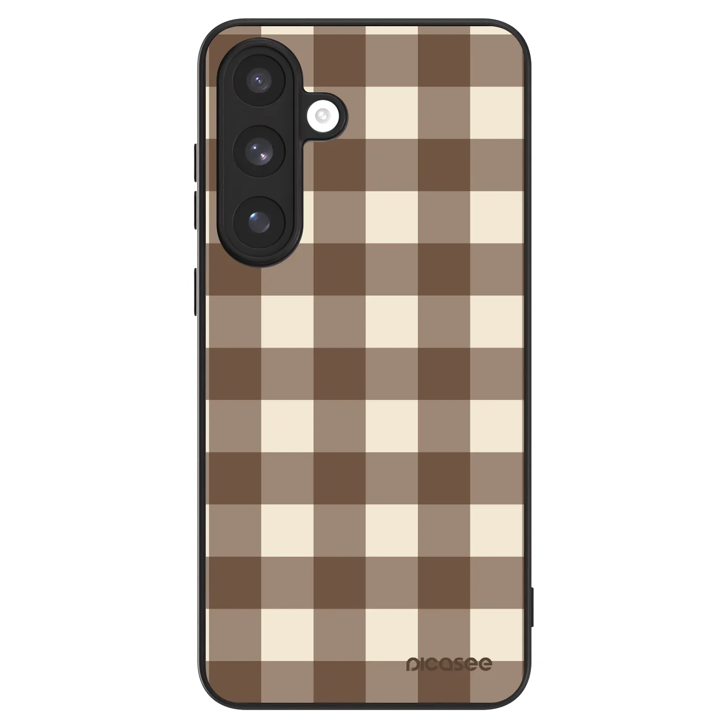 Picasee ULTIMATE CASE Samsung Galaxy S25 FE 5G - készülékre - Brown grid