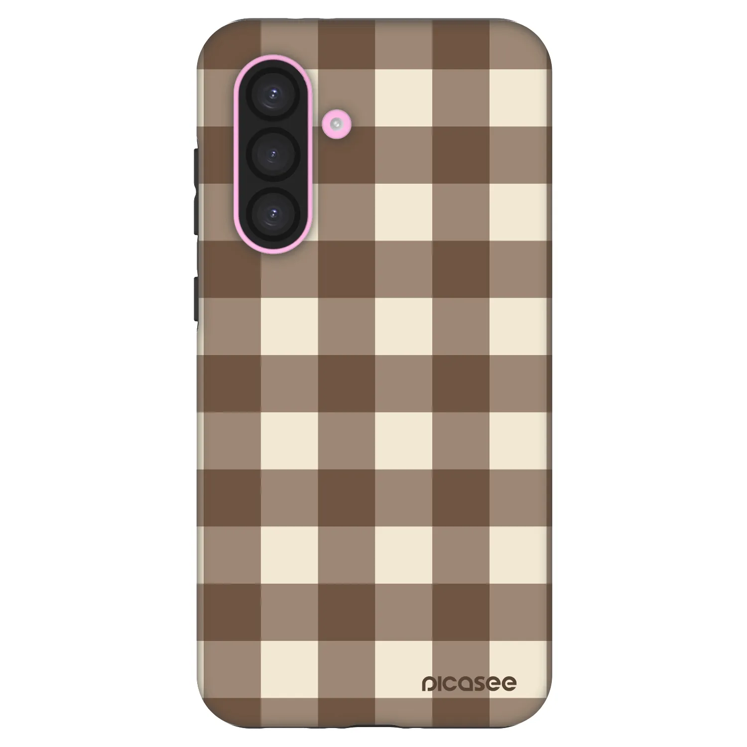 Picasee Fashion Case Samsung Galaxy A56 5G A566B - Brown grid