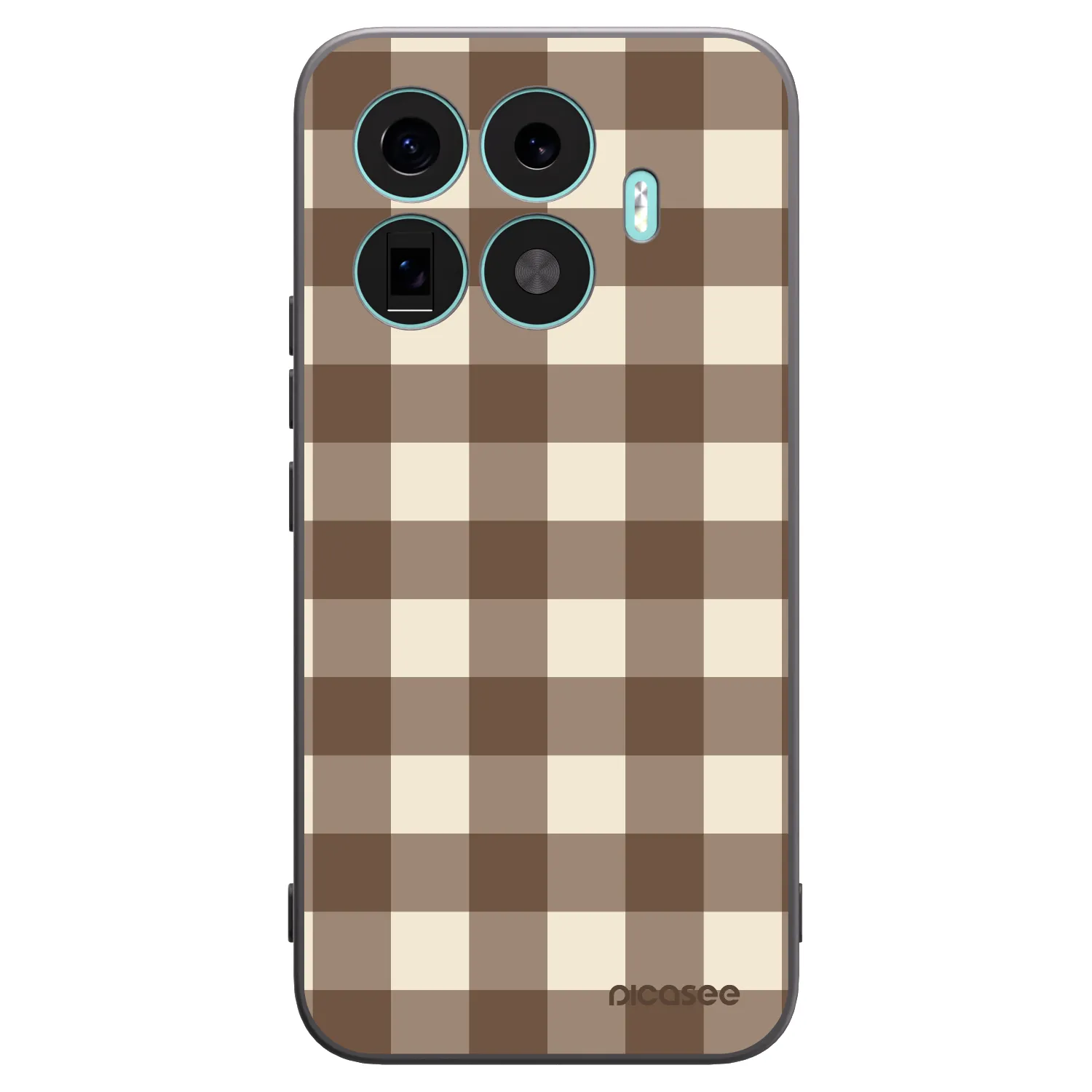 Picasee fekete szilikon tok az alábbi mobiltelefonokra Xiaomi 17T Pro - Brown grid