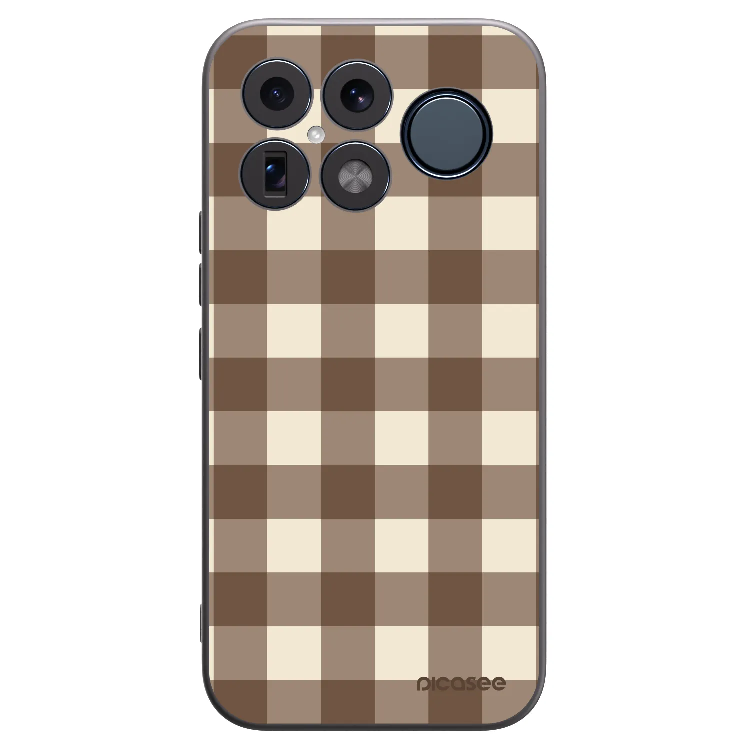 Picasee fekete szilikon tok az alábbi mobiltelefonokra Xiaomi Poco F8 Ultra - Brown grid