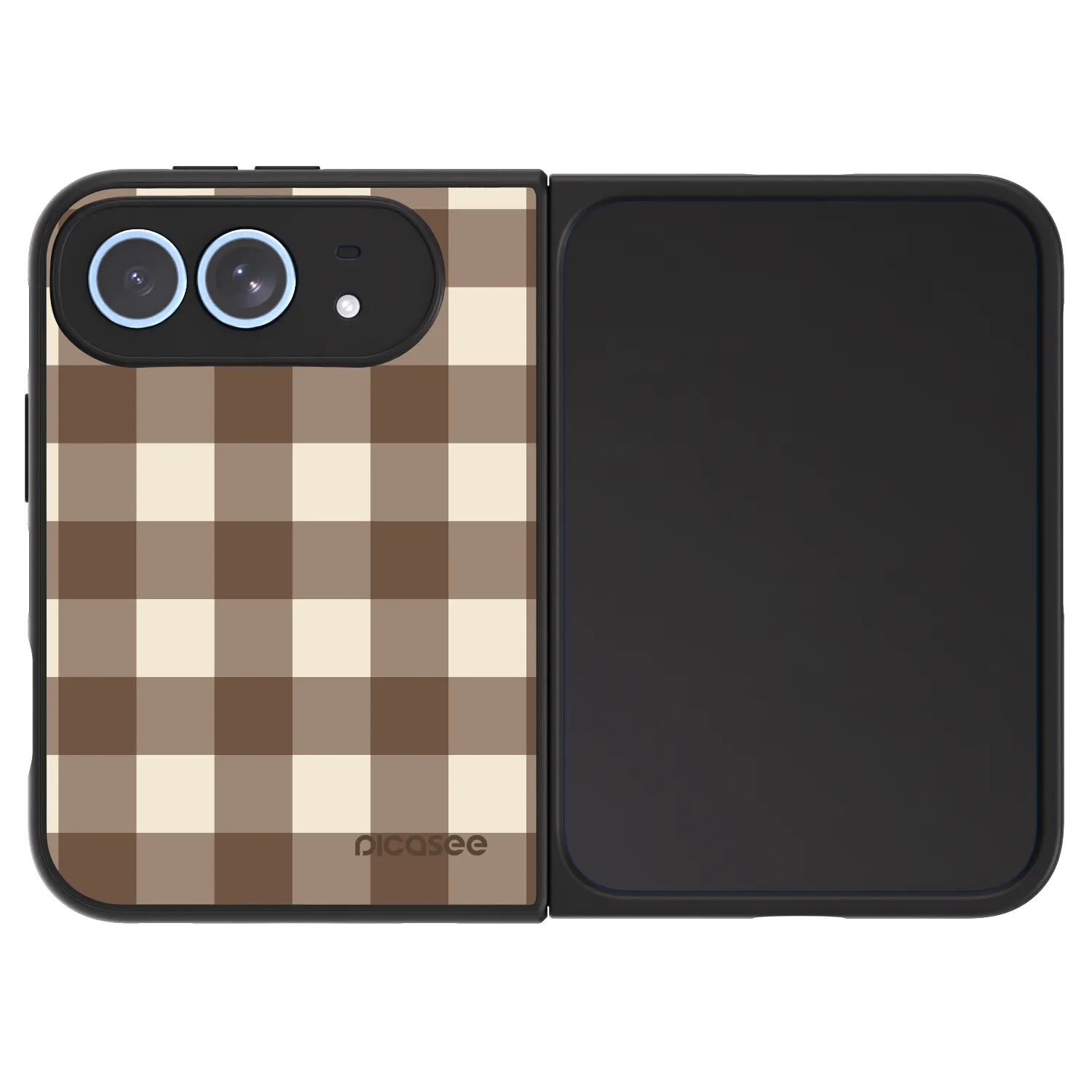 Picasee ULTIMATE CASE Apple iPhone Duo - készülékre - Brown grid