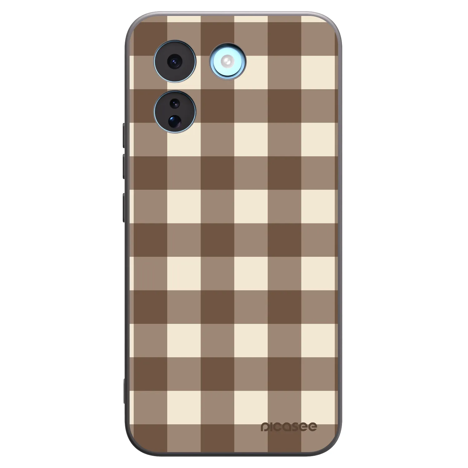 Picasee fekete szilikon tok az alábbi mobiltelefonokra Xiaomi Redmi Note 17 Pro MAX 5G - Brown grid