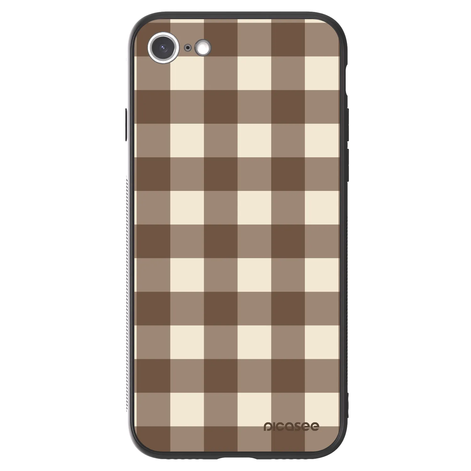 Picasee ULTIMATE CASE Apple iPhone 7 - készülékre - Brown grid