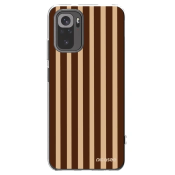 Picasee átlátszó szilikon tok az alábbi mobiltelefonokra Xiaomi Redmi Note 10 - Brown lines