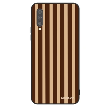 Szilikon tok erre a típusra Samsung Galaxy A50 A505F - Brown lines