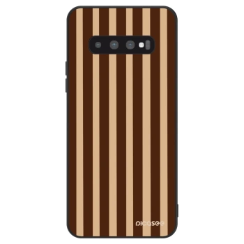 Szilikon tok erre a típusra Samsung Galaxy S10 G973 - Brown lines