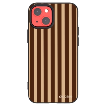 Picasee fekete szilikon tok az alábbi mobiltelefonokra Apple iPhone 13 mini - Brown lines