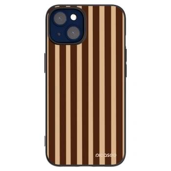 Picasee fekete szilikon tok az alábbi mobiltelefonokra Apple iPhone 14 - Brown lines