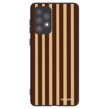 Picasee fekete szilikon tok az alábbi mobiltelefonokra Samsung Galaxy A73 5G - Brown lines