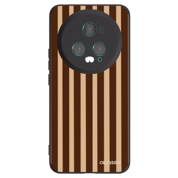 Picasee fekete szilikon tok az alábbi mobiltelefonokra Honor Magic5 Pro - Brown lines