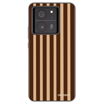 Picasee fekete szilikon tok az alábbi mobiltelefonokra Xiaomi 13T Pro - Brown lines