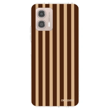 Picasee átlátszó szilikon tok az alábbi mobiltelefonokra Motorola Moto G53 5G - Brown lines