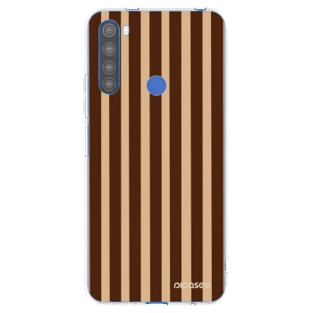 Picasee átlátszó szilikon tok az alábbi mobiltelefonokra Xiaomi Redmi Note 8T - Brown lines