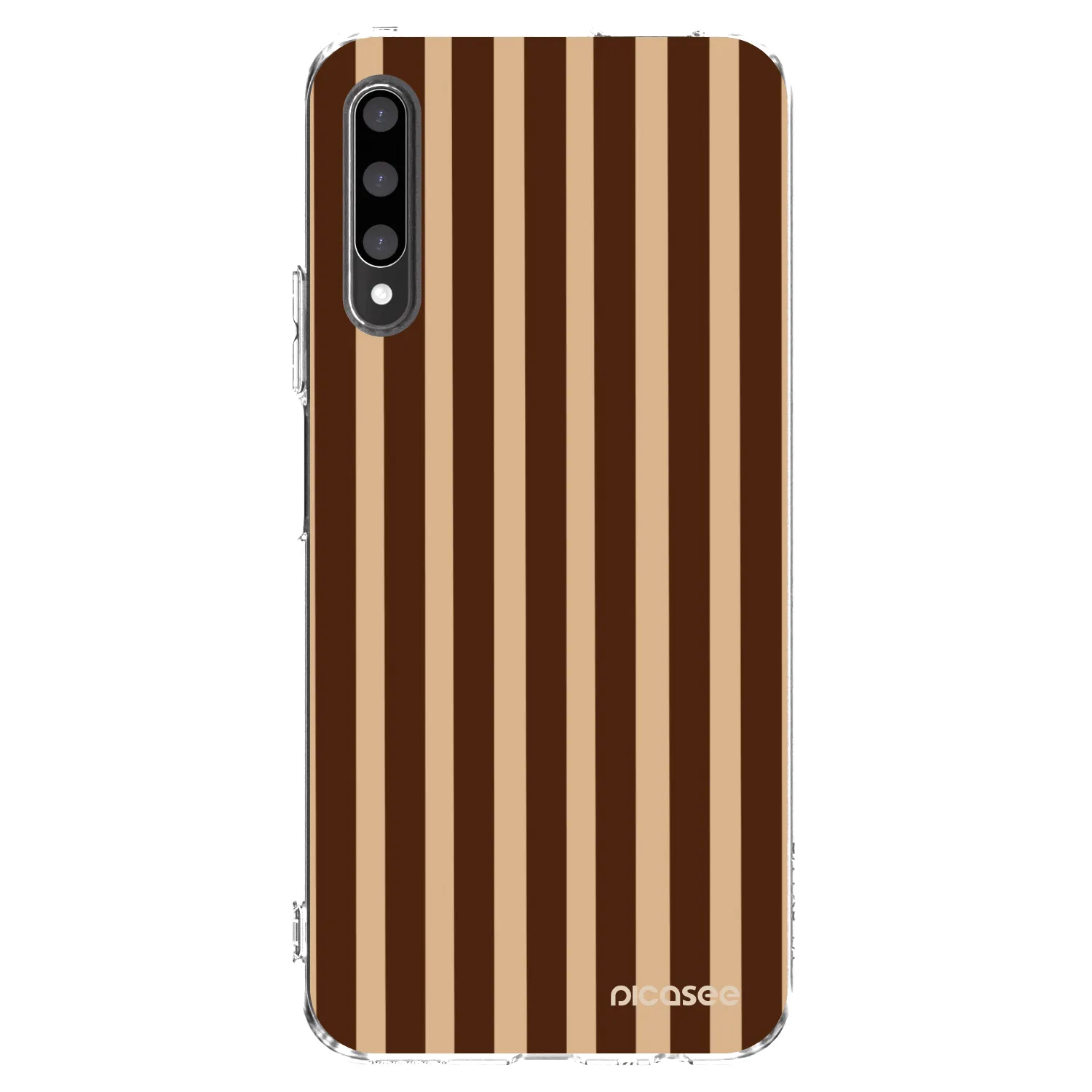 Picasee átlátszó szilikon tok az alábbi mobiltelefonokra Honor 9X Pro - Brown lines