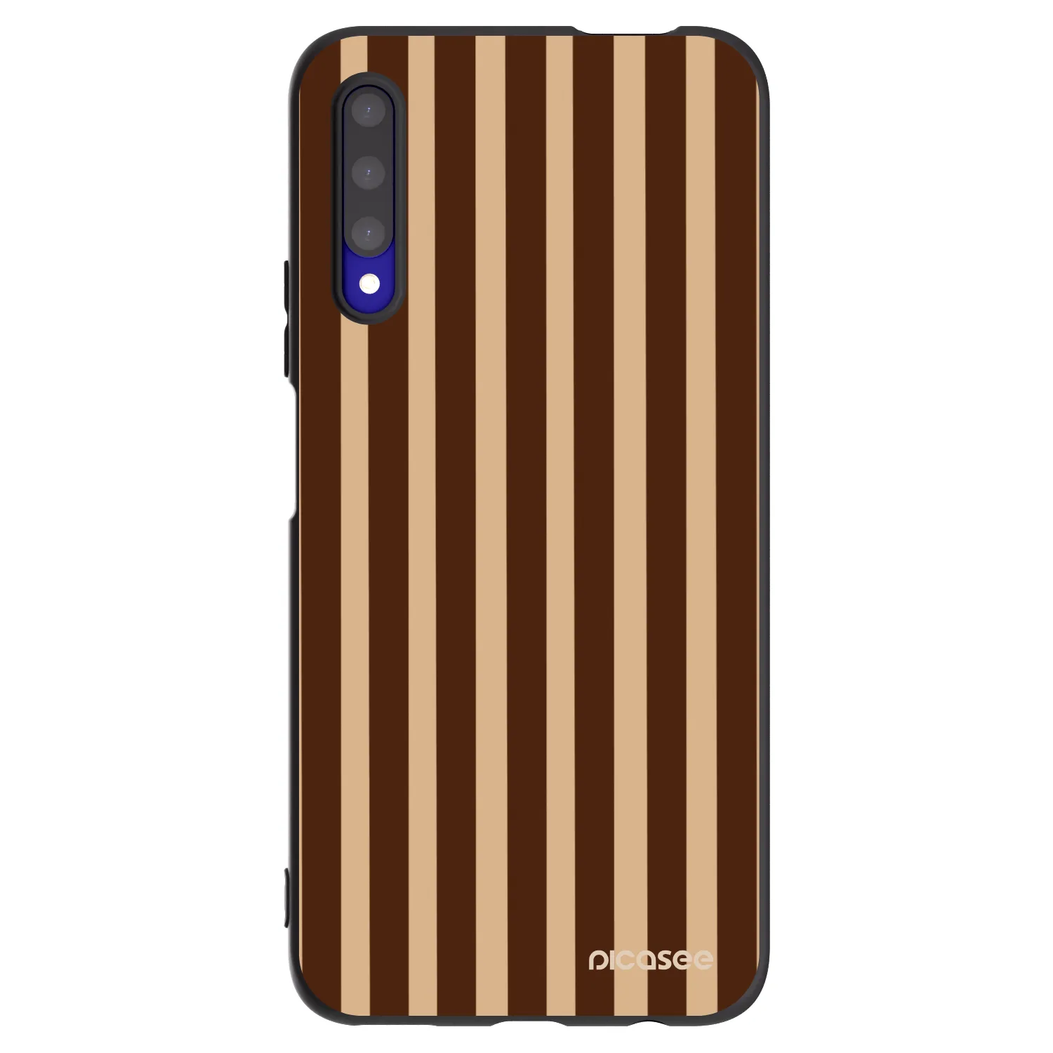 Picasee fekete szilikon tok az alábbi mobiltelefonokra Honor 9X Pro - Brown lines