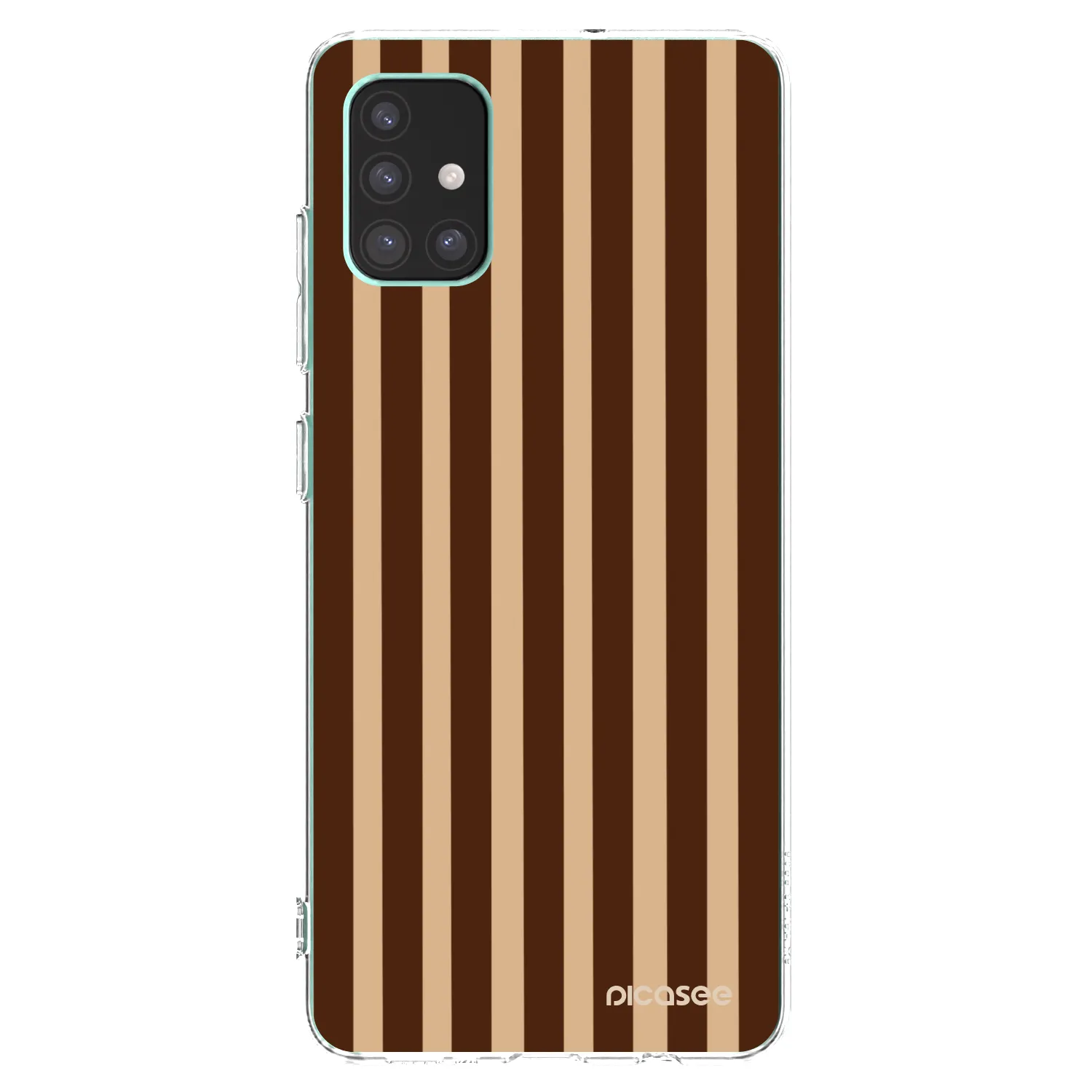 Picasee átlátszó szilikon tok az alábbi mobiltelefonokra Samsung Galaxy M51 M515F - Brown lines