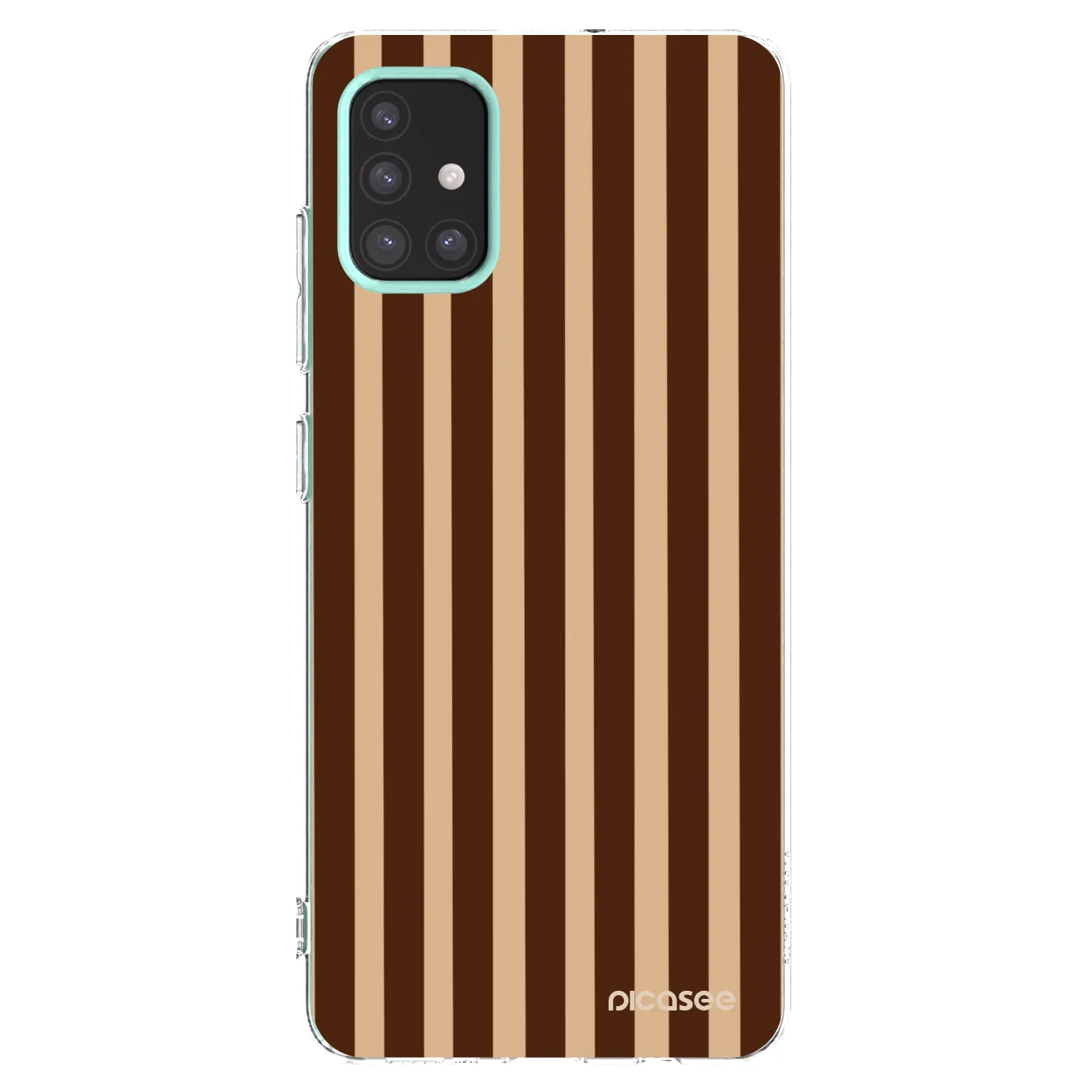 Picasee átlátszó szilikon tok az alábbi mobiltelefonokra Samsung Galaxy M31s - Brown lines
