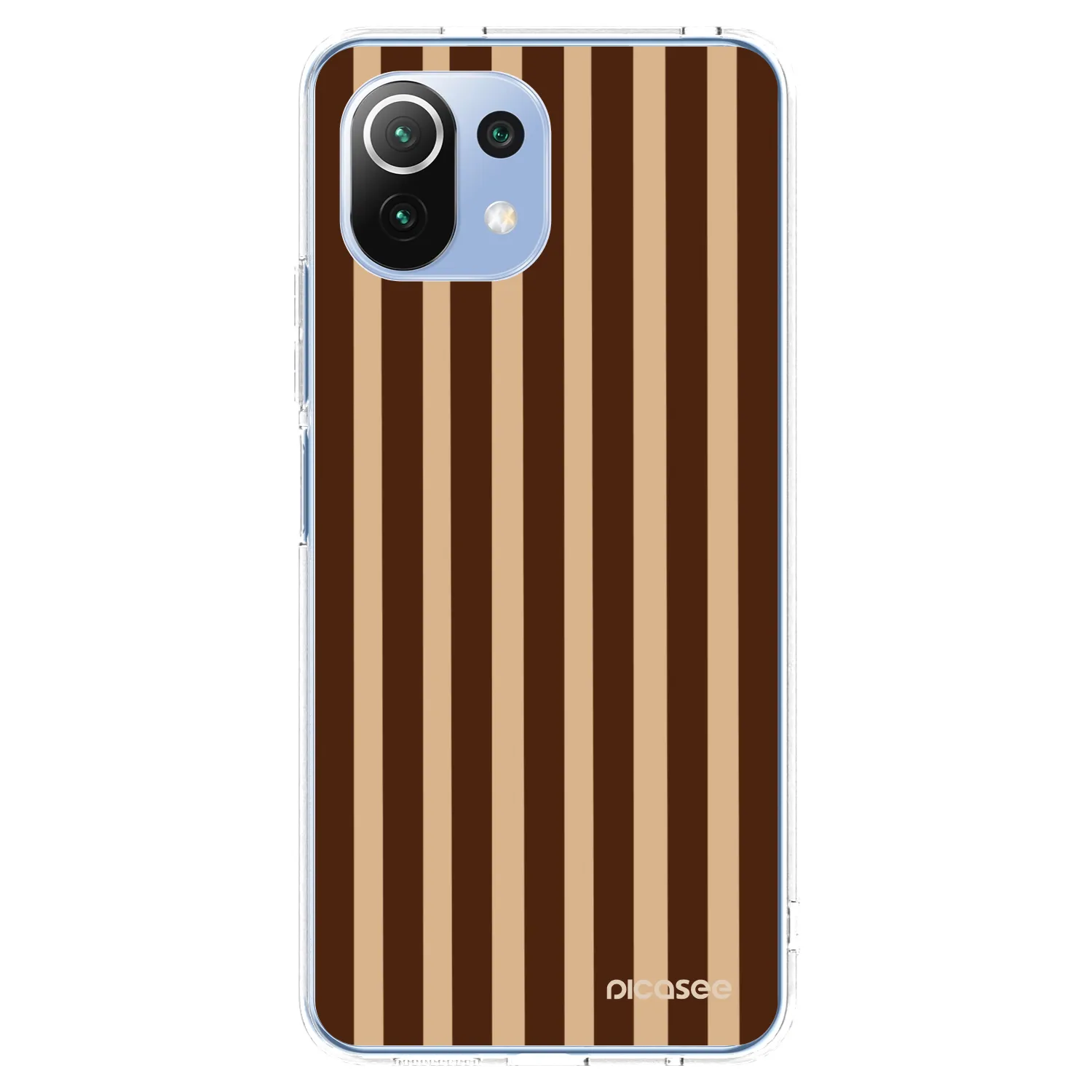 Picasee átlátszó szilikon tok az alábbi mobiltelefonokra Xiaomi Mi 11 Lite - Brown lines