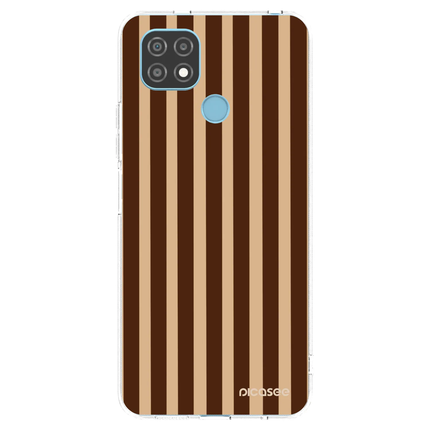 Picasee átlátszó szilikon tok az alábbi mobiltelefonokra Realme C21 - Brown lines