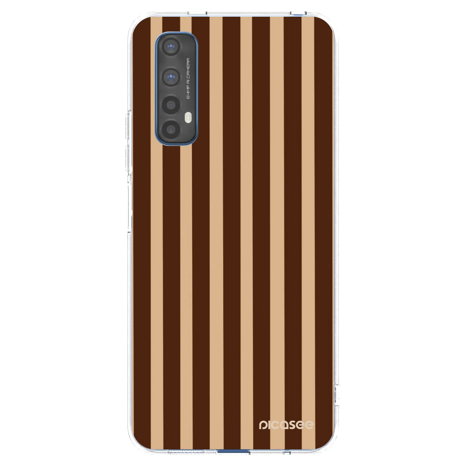 Picasee átlátszó szilikon tok az alábbi mobiltelefonokra Realme 7 - Brown lines