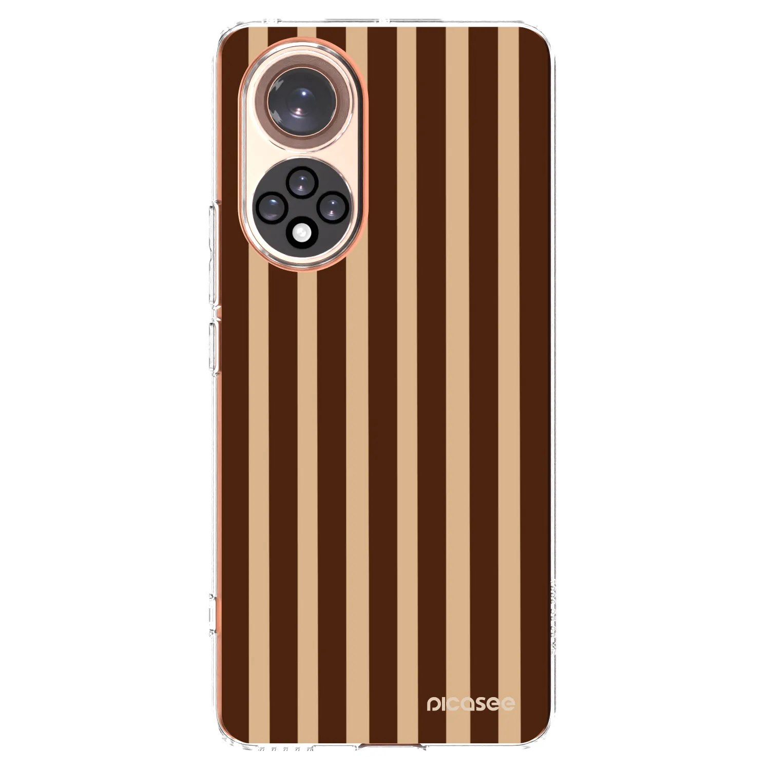 Picasee átlátszó szilikon tok az alábbi mobiltelefonokra Honor 50 5G - Brown lines