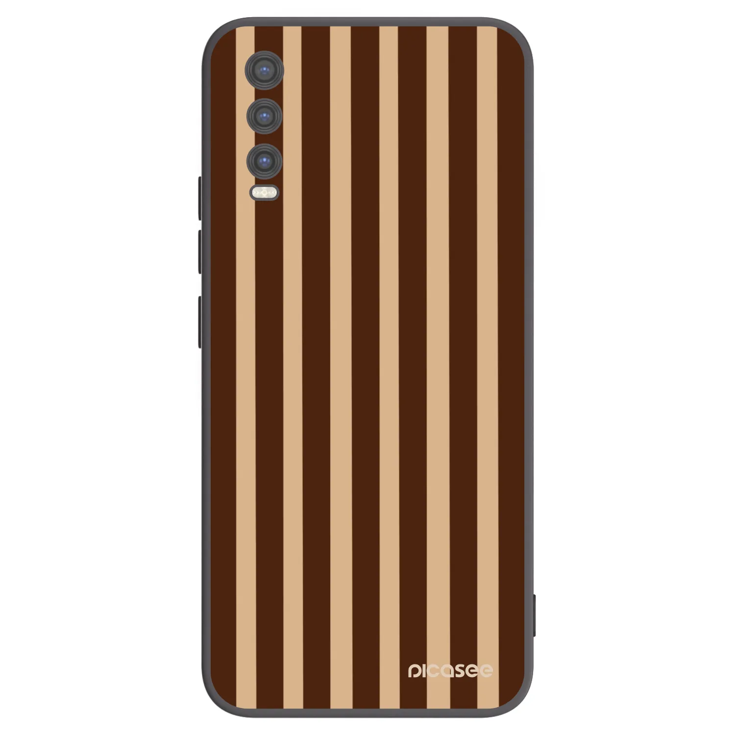 Picasee fekete szilikon tok az alábbi mobiltelefonokra Vivo Y20s - Brown lines