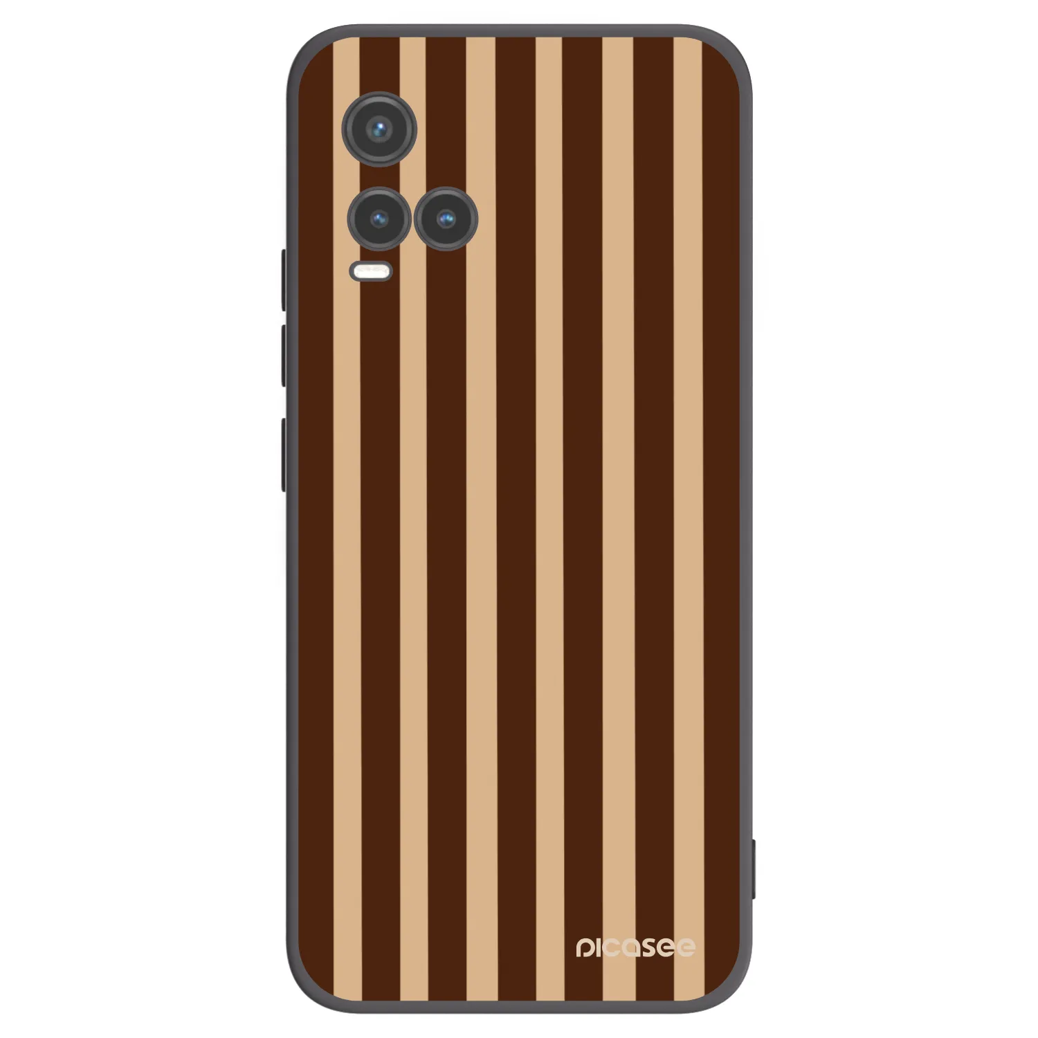 Picasee fekete szilikon tok az alábbi mobiltelefonokra Vivo Y33s - Brown lines