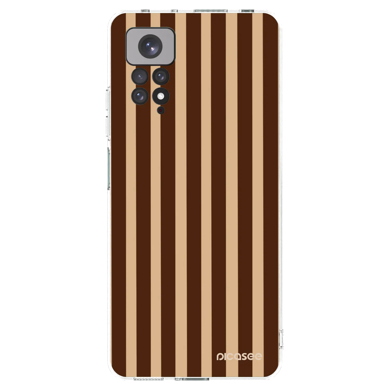 Picasee átlátszó szilikon tok az alábbi mobiltelefonokra Xiaomi Redmi Note 11 - Brown lines