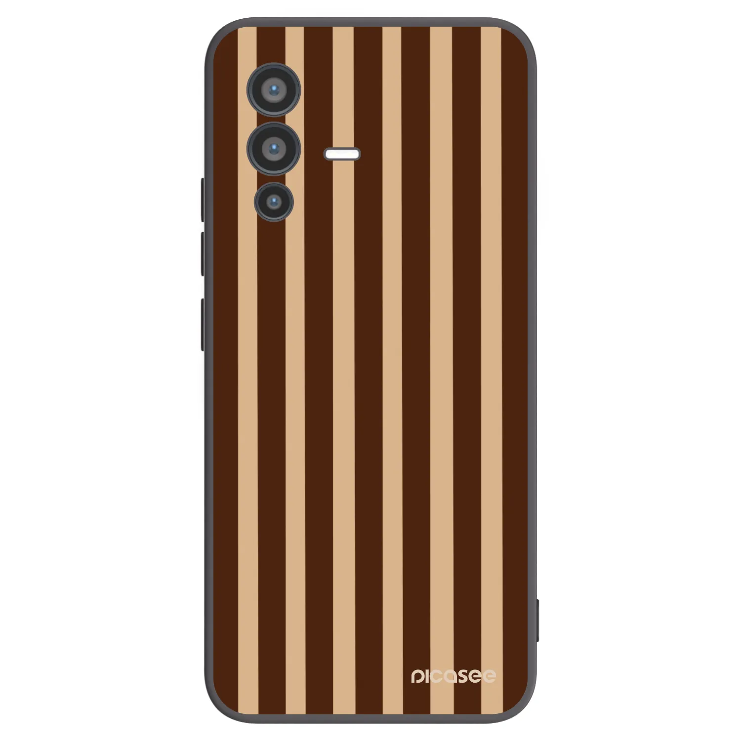 Picasee fekete szilikon tok az alábbi mobiltelefonokra Vivo V23 5G - Brown lines