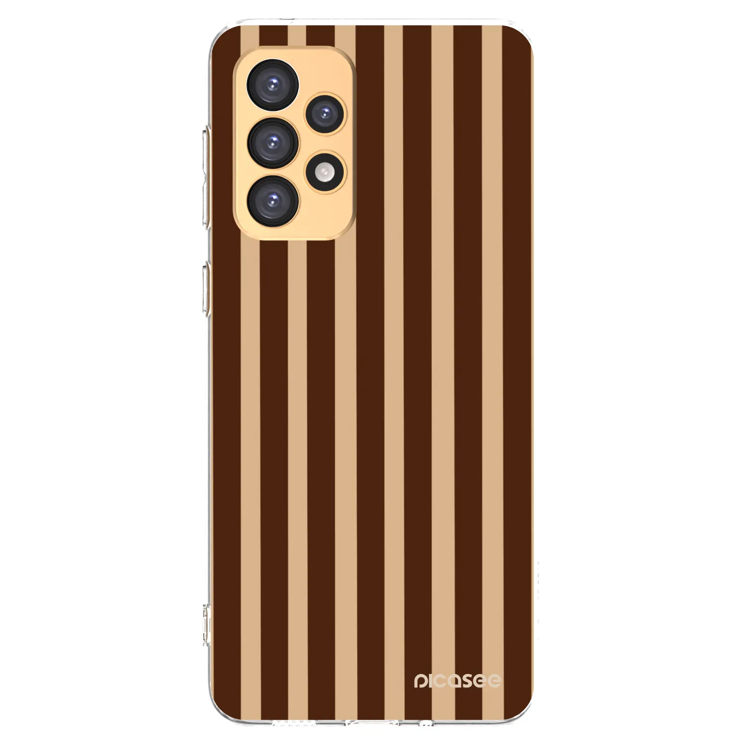 Picasee átlátszó szilikon tok az alábbi mobiltelefonokra Samsung Galaxy A33 5G A336 - Brown lines