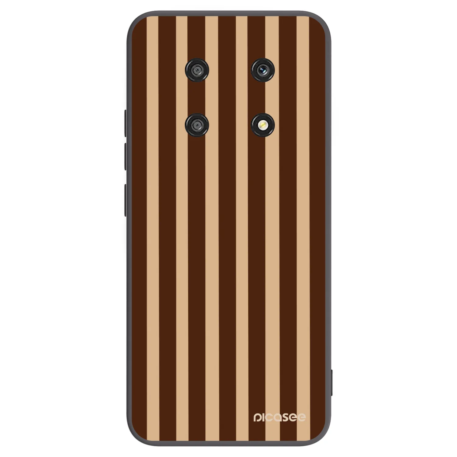 Picasee fekete szilikon tok az alábbi mobiltelefonokra Honor Magic4 Lite 5G - Brown lines