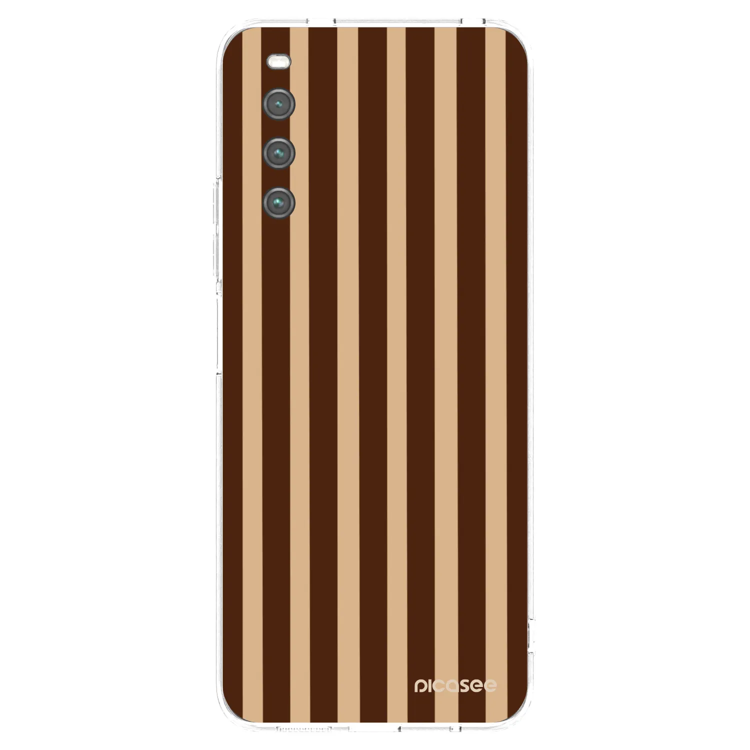 Picasee átlátszó szilikon tok az alábbi mobiltelefonokra Sony Xperia 10 IV 5G - Brown lines