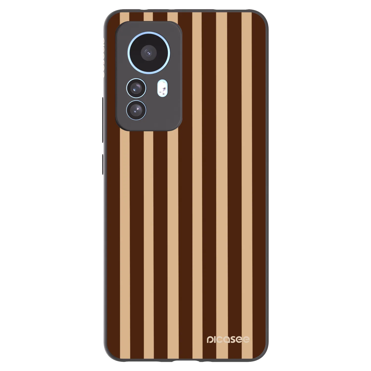 Picasee fekete szilikon tok az alábbi mobiltelefonokra Xiaomi 12T Pro - Brown lines