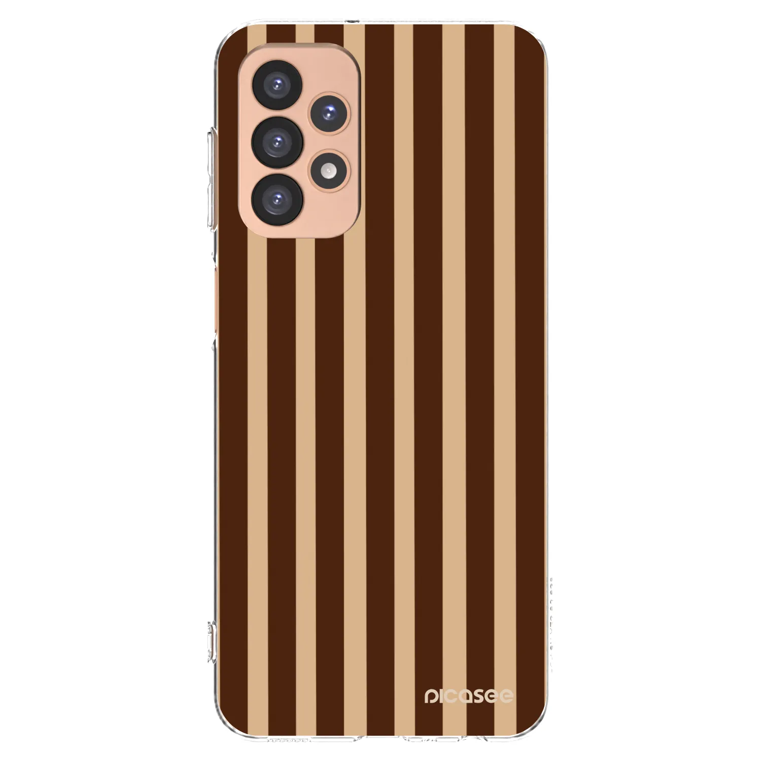 Picasee átlátszó szilikon tok az alábbi mobiltelefonokra Samsung Galaxy A23 A236B 5G - Brown lines