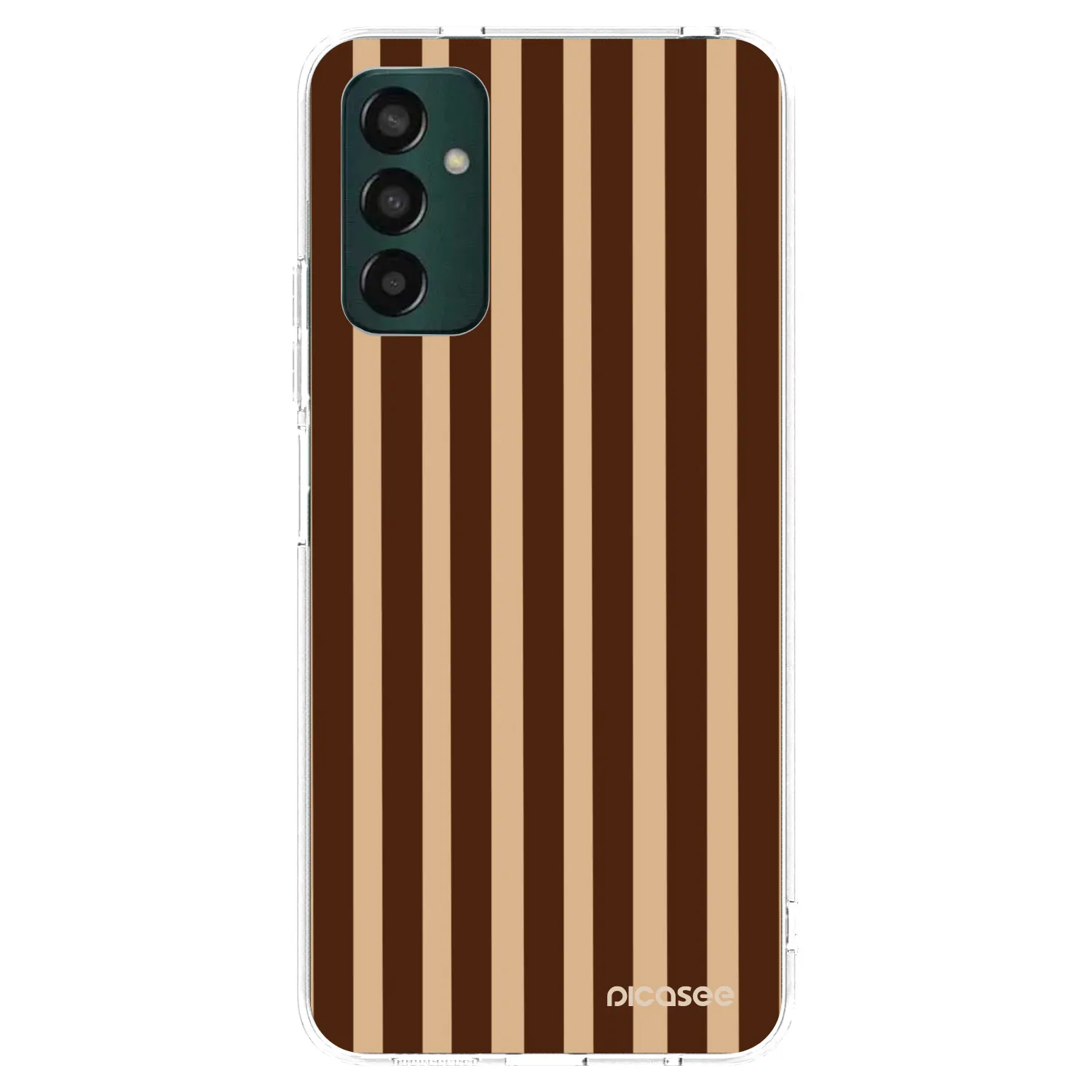 Picasee átlátszó szilikon tok az alábbi mobiltelefonokra Samsung Galaxy M23 5G - Brown lines