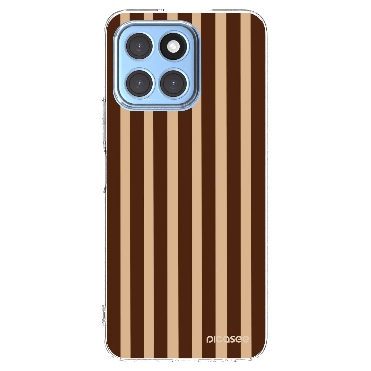 Picasee átlátszó szilikon tok az alábbi mobiltelefonokra Honor X8 5G - Brown lines