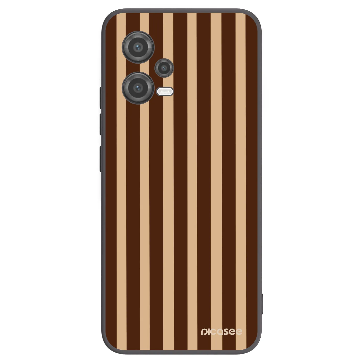 Picasee fekete szilikon tok az alábbi mobiltelefonokra Xiaomi Poco X5 - Brown lines