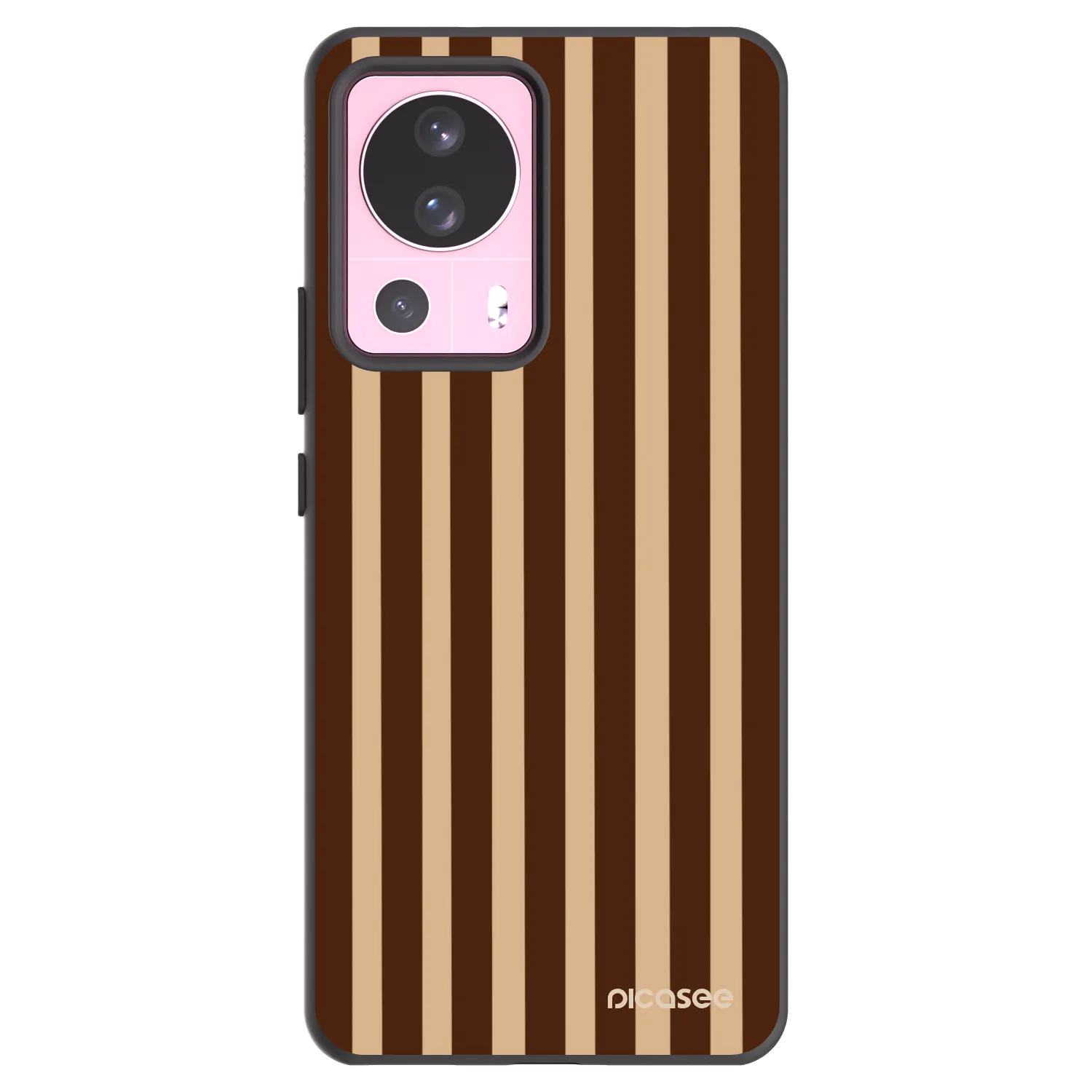 Picasee fekete szilikon tok az alábbi mobiltelefonokra Xiaomi 13 Lite - Brown lines