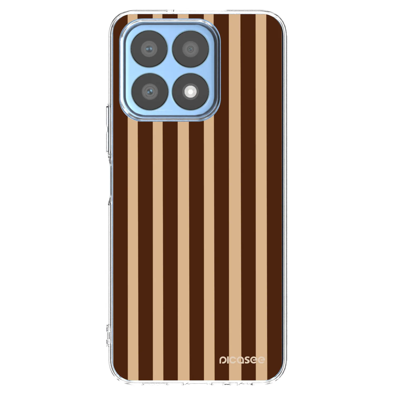 Picasee átlátszó szilikon tok az alábbi mobiltelefonokra Honor X8a - Brown lines