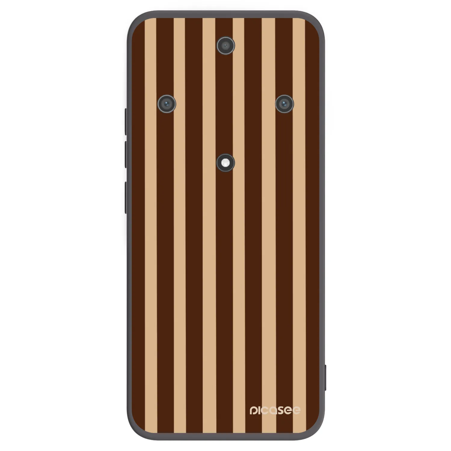Picasee fekete szilikon tok az alábbi mobiltelefonokra Honor Magic5 Lite 5G - Brown lines