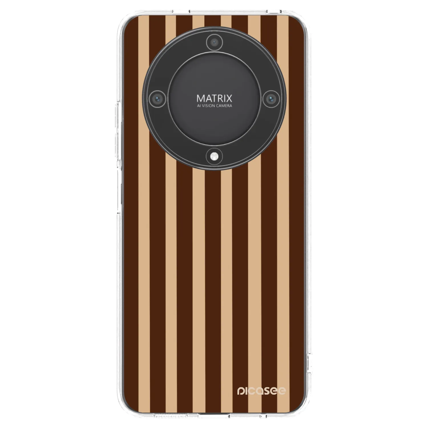 Picasee átlátszó szilikon tok az alábbi mobiltelefonokra Honor Magic5 Lite 5G - Brown lines