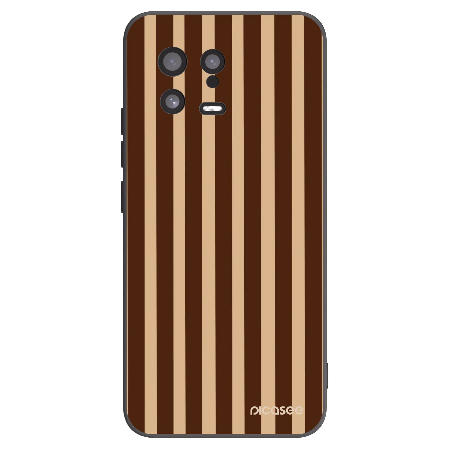 Picasee fekete szilikon tok az alábbi mobiltelefonokra Xiaomi 13 - Brown lines