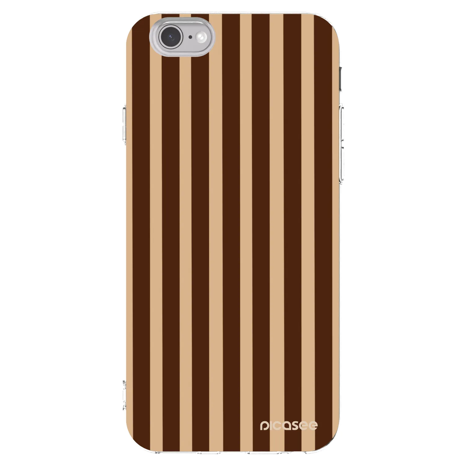Picasee átlátszó szilikon tok az alábbi mobiltelefonokra Apple iPhone 6/6S - Brown lines
