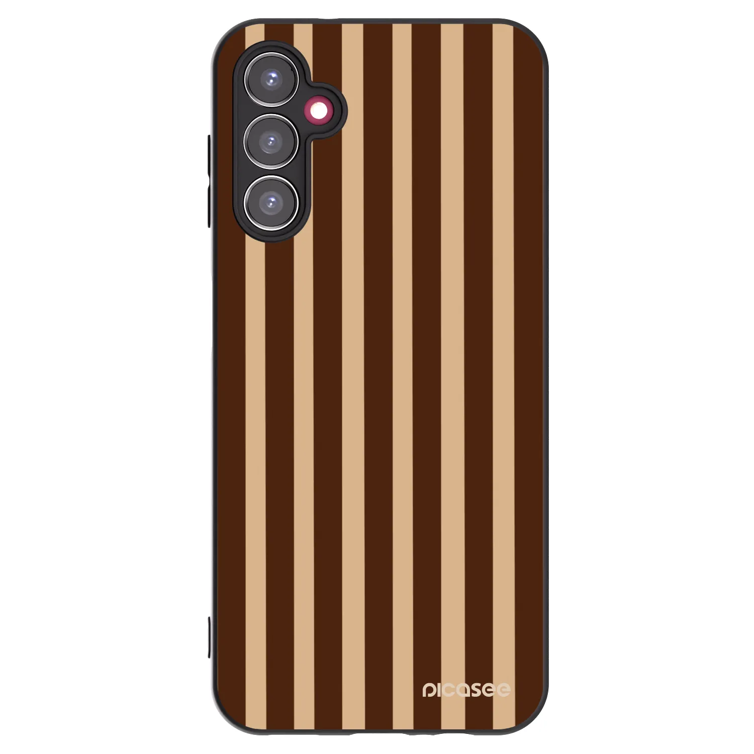 Picasee fekete szilikon tok az alábbi mobiltelefonokra Samsung Galaxy A14 5G A146P - Brown lines