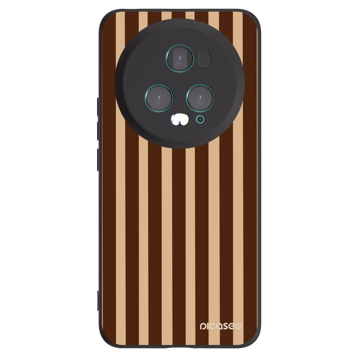 Picasee fekete szilikon tok az alábbi mobiltelefonokra Honor Magic5 Pro - Brown lines
