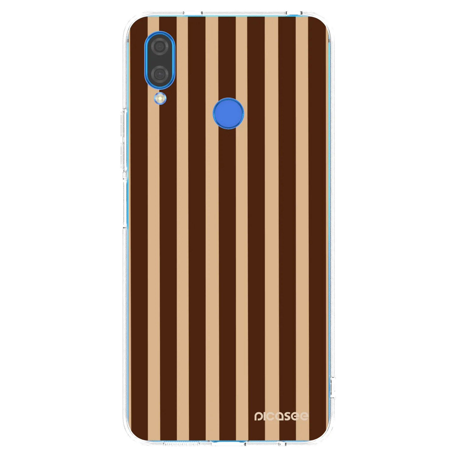 Picasee átlátszó szilikon tok az alábbi mobiltelefonokra Huawei Nova 3 - Brown lines