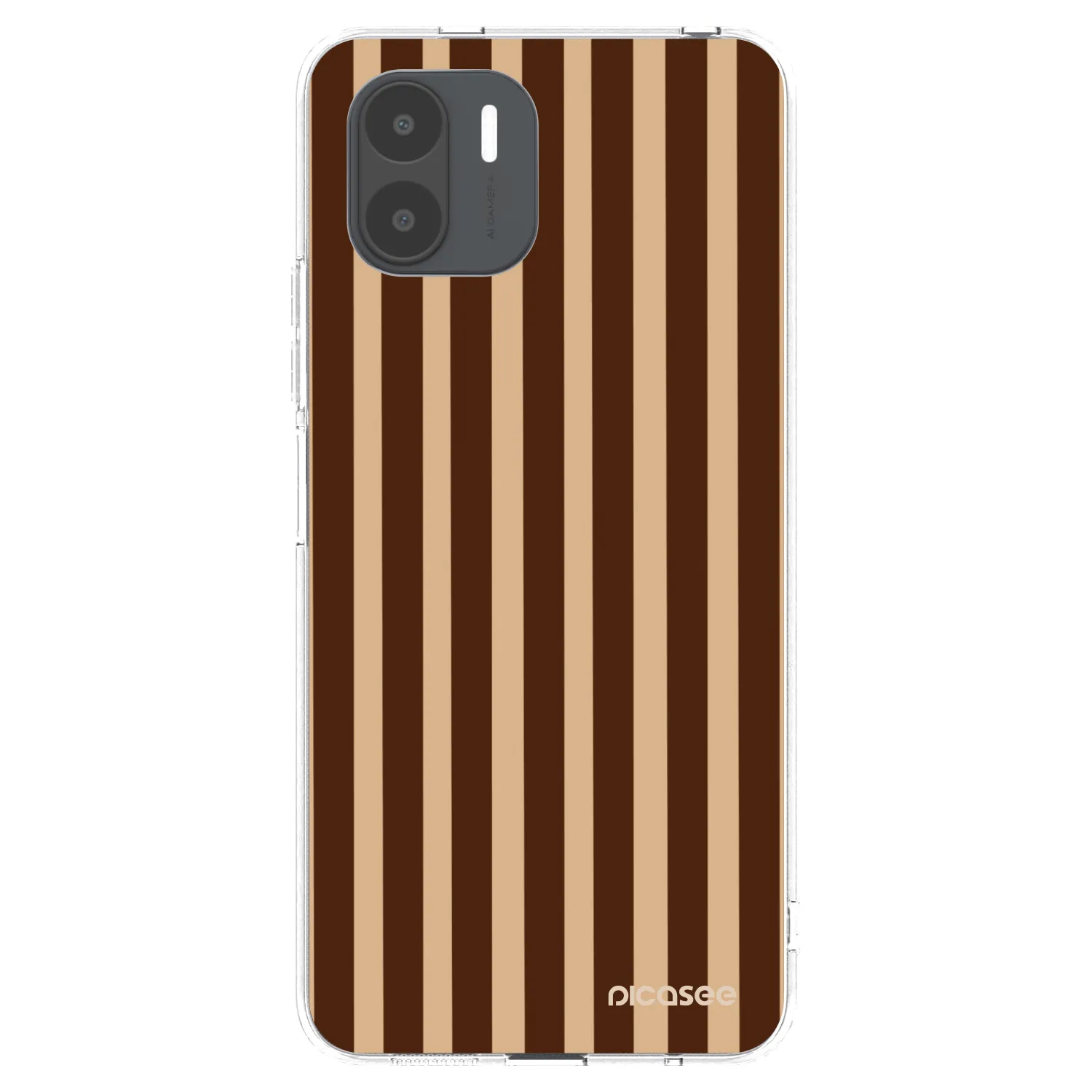 Picasee átlátszó szilikon tok az alábbi mobiltelefonokra Xiaomi Redmi A2 - Brown lines