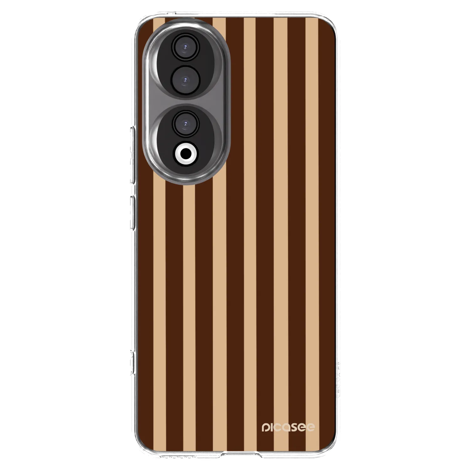 Picasee átlátszó szilikon tok az alábbi mobiltelefonokra Honor 90 5G - Brown lines
