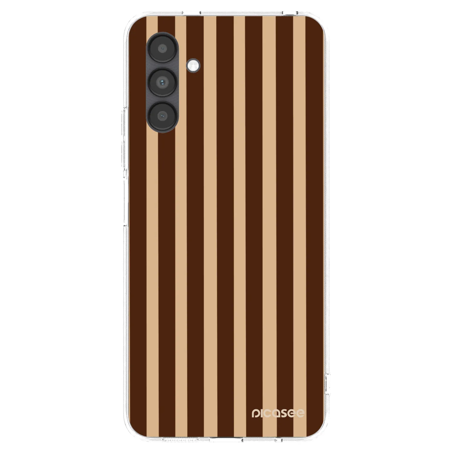 Picasee átlátszó szilikon tok az alábbi mobiltelefonokra Samsung Galaxy A04s A047F - Brown lines