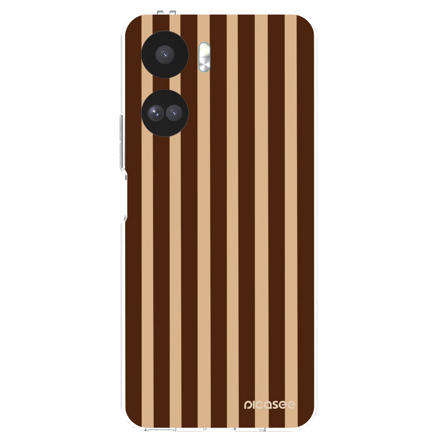 Picasee átlátszó szilikon tok az alábbi mobiltelefonokra Honor 90 Lite 5G - Brown lines